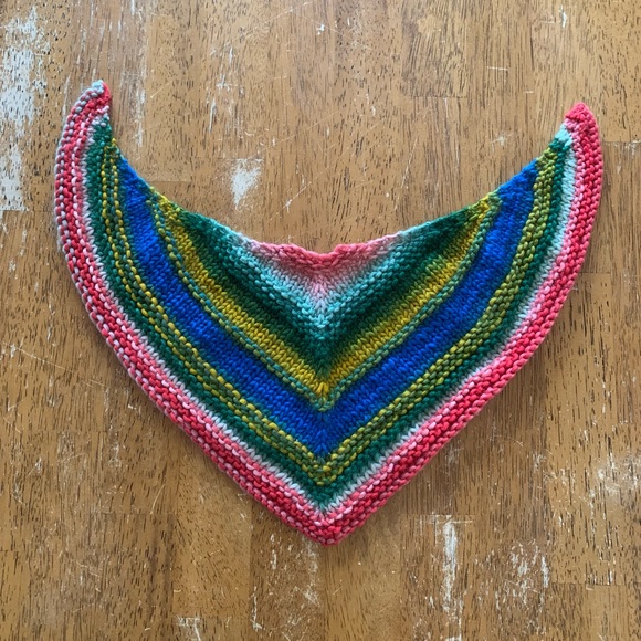 Handmade Accessories - Personally hand knit kerchief in 100% artisanal wool yarn